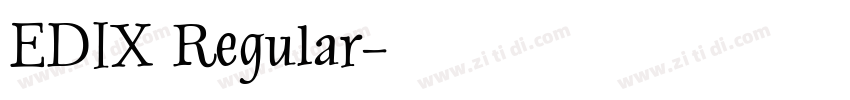 EDIX Regular字体转换